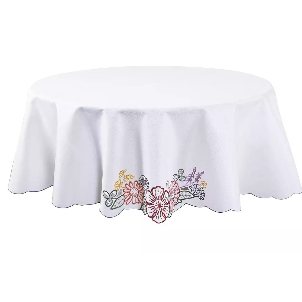 Celebrate Together Spring Floral‎ Cutout Tablecloth 70inch Round